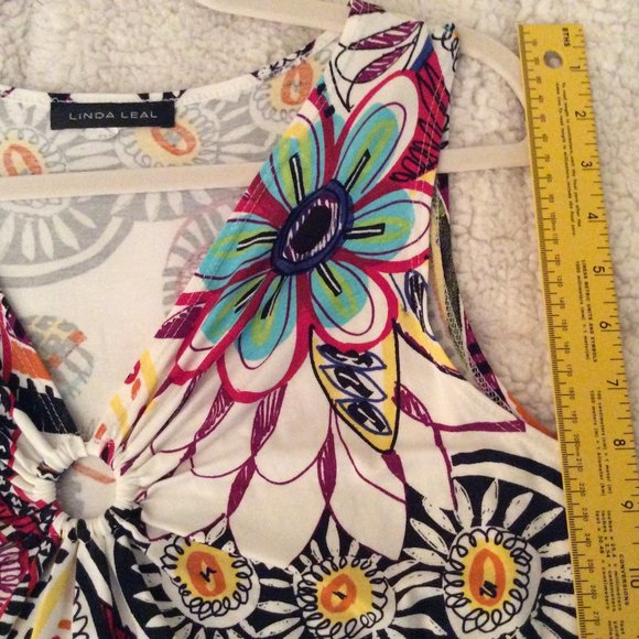 Linda Leal colorful summer tank/tunic - Picture 2 of 11